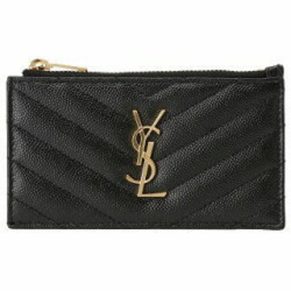 Saint Laurent YSL Monogram Zip Case Black - Picture 1 of 3